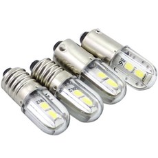LED 전구 표시등 E10 Ba9s 6V T4w 1w 6.3V 12V 24V 48V 60V 120V 220V 2835 4SMD, E10-120V-white, 1개