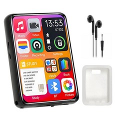 금속 MP3 플레이어 블루투스 5 4 HiFi MP3 음악 플레이어 내장 스피커 전자 책/ 기능이있는 2 4 인치 터치 스크린, Only MP3, Only MP3, 1개