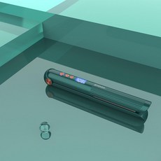KEYXGSUL 무선 자동 고데기 봉고데기 이온 헤어 케어 온도 조절, 녹색