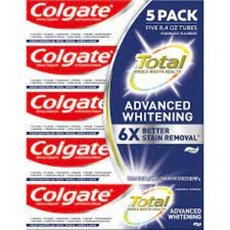 미국 콜게이트 토탈 치약 화이트닝 6.4oz X 5개 Colgate Total Advanced Whitening Toothpaste 6.4 oz 5-pack 충치예방