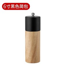 후추밀 후추갈이 그라인더 다기능 블랙 화이트 소금 연마기 조미료 향신료 밀 6 인치, 1개, 2) AB