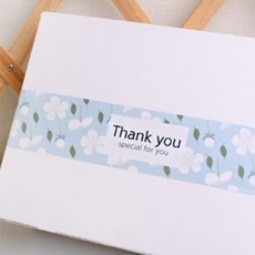 -야미데코- 블로썸(블루)땡큐띠지 5장 포장띠지