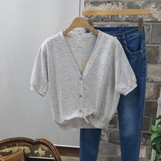 여성여름반팔가디건