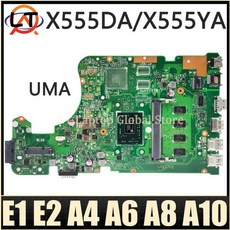 X555DG 노트북 마더보드 ASUS CPU E1 A4 A10 FX-8800P, 02 4GB A10-8700P V2G