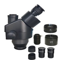 7X 45X Simul 초점 삼안 스테레오 현미경 현미경 납땜 수리 도구 용 0.5X 보조 대물 렌즈 어댑터|Microscopes|, 1개, CHINA, 0.5X Adapter