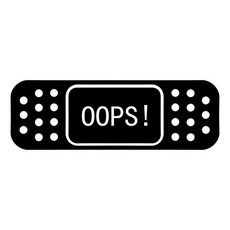 Rylybons 15*5 cm new oops! 밴드 보조 jdm 자동차 범퍼 스티커 및 데칼 도어 바디 윈도우 비닐 스티커 자, 01 Black_01 1pcs