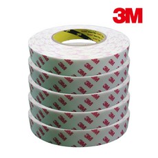 3M 스폰지 양면테이프 흰색 20 mm x 10 m, 5개