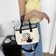 티앤드골프 스마일 골프 보냉 간식가방 파우치 라운딩 피크닉, 1개