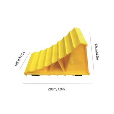 고임목 화물차고임목 핸들 장착 자동차 트레일러 휠 초크 트럭 타이어 정지 블록 미끄럼 방지 주차 웨지 스토퍼 정렬, 20x12x11CM, 1개