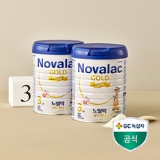 노발락 프랑스 프리미엄 분유 골드 지니 3단계 800g 2개입, 2개