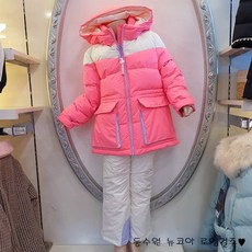 로엠걸즈 New! 쨍한 핫핑크 비비드 컬러 스키복 동수원