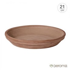 [데로마 Deroma] 테라코타 이태리토분 화분받침대 소토바소 라, 21cm/cotto