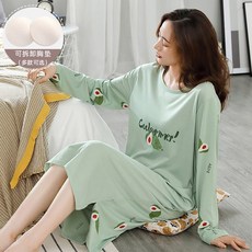 봄가을 계절 자기 띠 브라패드 슬립 여성 플랫카라 옷을 입지 않다 소녀 사이즈늘임 와이드 루즈핏 캐쥬얼 얇은