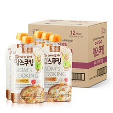 아이꼬야 맘스쿠킹 이유식 100gx15개 혼합구성(12개월), 15개(순두부10+된장5)