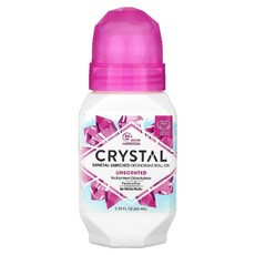 Crystal 크리스탈 천연 바디 데오드란트 롤온 저자극 24시간 드라이 2개 세트, 66ml