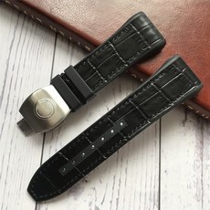 프랭크 뮬러 호환 시계줄 가죽 실리콘 스트랩 28mm 블랙 블루 오토매틱