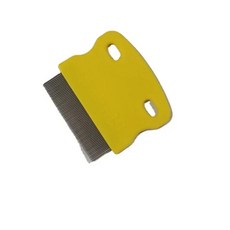 반려동물 눈물 얼룩 제거제 그루밍 빗 점액 딱딱한 작은 이가 벼, 1개, 4.yellow