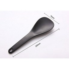 요리 긴 밥 걸이식 블랙 숟가락 주방 논스틱 수프 화이트 플라스틱 주걱 신제품 식기 스푼 국자, A spoon, 1개