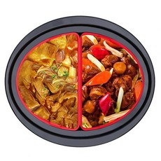 슬로쿠커 실용적인 슬로우 쿠커 라이너 누수 방지 크록팟 간편한 청소 스튜 냄비 교체, Red