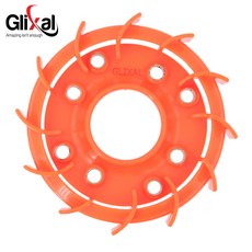 Glixal 고성능 레이싱 터보 냉각 팬 GY6 50cc 139QMB 스쿠터 모페드 ATV 고카트, 02 Racing-Orange