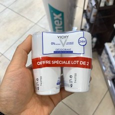 비쉬 데오드란트 24H 드라이터치 롤온 50ml X 2 VICHY DEOD SANS D'ALUMINIUM BILLE 50ML, 2개