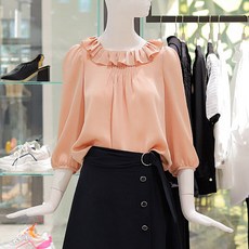 주크 AK수원점 ZOOC NEW 카라 셔링 포인트 블라우스 Z202MSC057