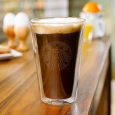 Starbucks 스타벅스 사이렌 더블월 내열유리 글라스 유리컵, 1개, 투명