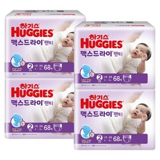 하기스 맥스드라이팬티 2단계 공용 68매 4개, 하기스 맥스드라이팬티, 2단계, 공용, 68매, 4개, 68개