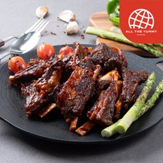 [올더야미] 자연방목 훈제 염소 바베큐폭립 핫소스맛/데리야끼맛 1kg x 2팩, 핫소스/데리야끼맛 각 1팩씩, 500g, 2개
