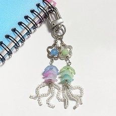 lazy jellyfish 해파리키링 백참 키홀더 열쇠고리 핸드폰스트랩