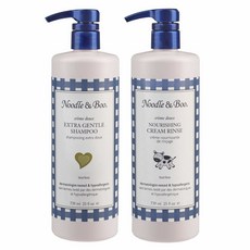Noodle & Boo 누들앤부 엑스트라 젠틀 샴푸 너리싱 크림 린스 세트 Baby Shampoo Cream Rinse 739ml X2, 1개