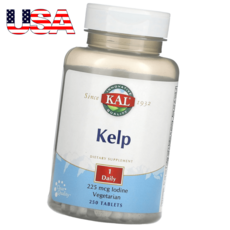 KAL 해조류 요오드 갑상선 기능 정상화 45mg 250정, 1병 250일분량, 1개