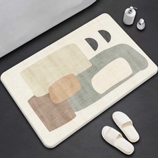 발매트 규조토 욕실매트 미끄럼방지 깔개 가정용 화장실발판, 19. 39x60cm
