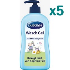 Bubchen 뷔센 베이비 헤드투토 워시젤 400ml x5팩 Wasch Gel Mild