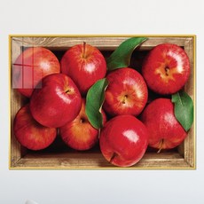 아트블루 풍수에 좋은 사과 과일 그림 금전운 인테리어 액자, 2번 붉은 사과_CC