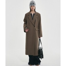 닉앤니콜 NICK&NICOLE ST안다르 ANDARD MAXI LONG COAT KHAKI BROWN