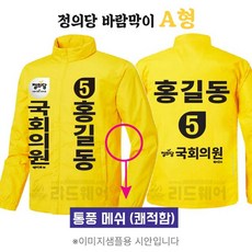 정의당 국회의원 바람막이 선거복 A형 - 국회의원옷