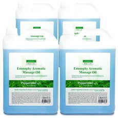 에스테소피 페퍼민트 아로마틱 바디 페이스 마사지 오일 5L, 4개, 5000ml