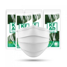 클린 KF-AD 덴탈 마스크 비말차단 식약처허가 대형, 50개입, 2개, 화이트