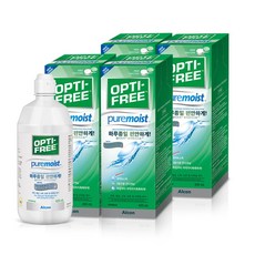 옵티프리 퓨어모이스트 렌즈세정액, 420ml, 4세트