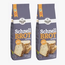 독일 Schnellbrot 글루텐프리 전통빵 베이킹 퀵브레드 믹스 500g x 2, 2개