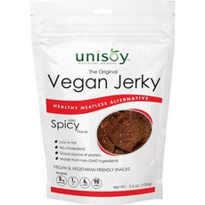 Unisoy Vegan Jerky Snacks 비건 저키 비건육포 Mild Spicy 3팩, 단일상품