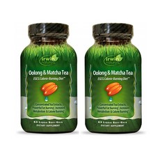 Irwin 어윈 Naturals 내추럴스 Oolong&Matcha tea 우롱 앤 마차 티 EGCG 칼로리버닝 63정 2팩, 1개, 1