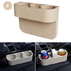 컵 거치대 좌석 갭 물컵 음료병 캔 전화 키 정리함 보관 거치대 스탠드 스타일링 액세서리, [01]컵홀더 트레이 사이드포켓 자동차 컵 거치대 시트