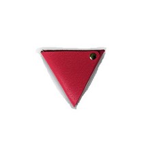 6 15g) 가죽 색 원래 약간 딱딱한 가죽 남녀 겸용 삼각형 동전 지갑 다채로운