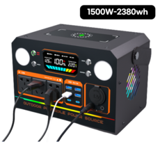 ONH 올인원 파워뱅크 캠핑용 차박 야외 대용량배터리 220V, 1500w-2600wh