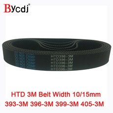 Arc HTD 3M 타이밍 벨트 C 393 396 399 405 너비 6 25mm 톱니 132 133 135 HTD3M 동기 풀리, 2 개, 6mm, 399mm teeth 133, 2개