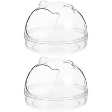 Mipcase 햄스터 화장실모래 플라스틱 용기용 밉케이스 2pcs 욕실 친칠라 액세서리 욕조 샌드박스 모래 목욕 화장실 반려동물 용품 Q1624773, Medium, 2개