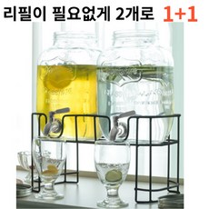업소용음료디스펜서 카페 음료 멜로우 듀얼 디스펜서 2p세트 4L 5L 584 멜로우디스펜서4L*2p set
