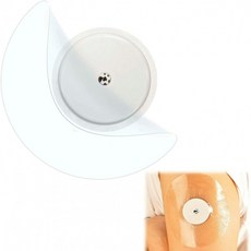 No-Hole 25-Pack 패치 보호 스티커 프리스타일 리브레 Enlite Medtronic Guardian 센서용 프리컷 클리어 방수 접착 패치:, 단일옵션